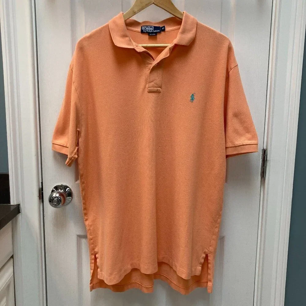 Polo by Ralph Lauren Tangerine Orange Short Sleeve Polo Size XL
